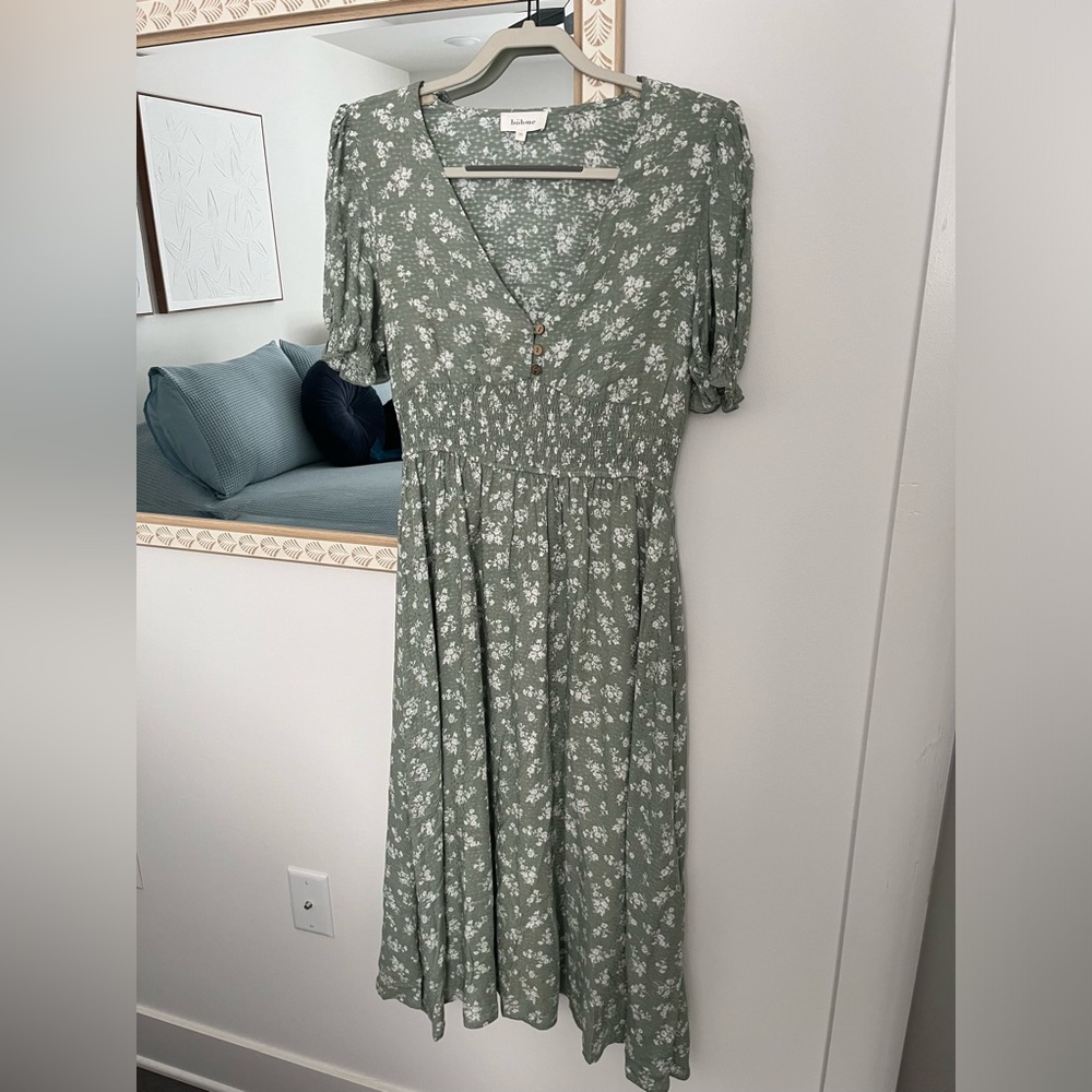 Bohme green midi dress